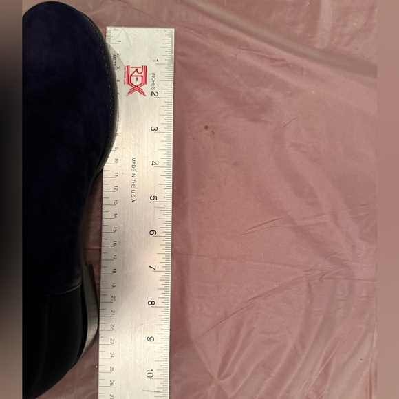 NWOT Stuart Weitzman Navy Blue Suede/Black Over-the-Knee 5050 Boots Size 6 $895 - Picture 4 of 12